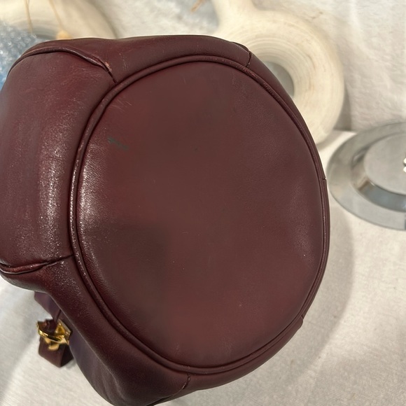 Cartier Must de Cartier Shoulder/cross body Bag Drawstring Bordeaux Leat… - Picture 5 of 8